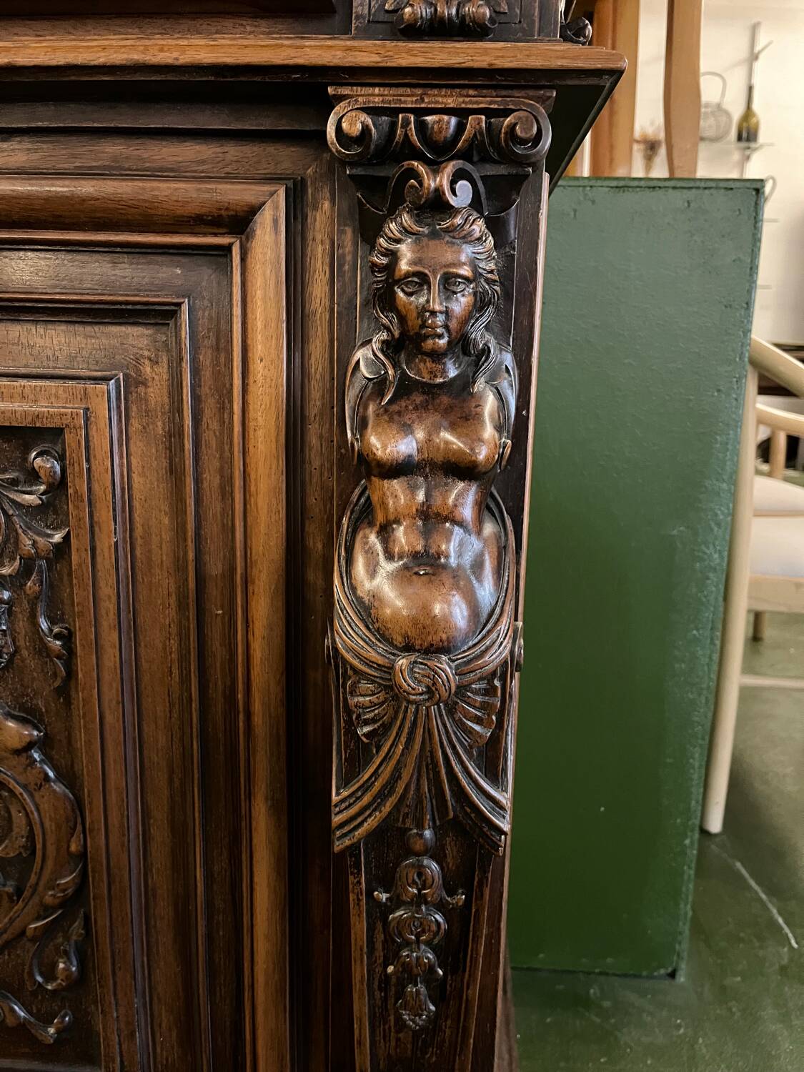 Pair of glass-fronted library cabinets
