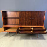 Oswald Vermaercke Paola rosewood highboard for V-Form Belgium 1959