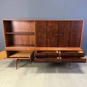 Oswald Vermaercke Paola rosewood highboard for V-Form Belgium 1959