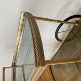 Rolling service gilded brass