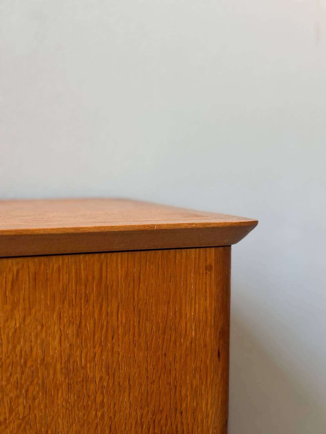 Pair of vintage light wood bedside tables