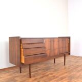 Mid-Century Polish Walnut Sideboard from Bytomskie Fabryki Mebli, 1960s.
