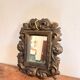 Mirror Frame Terracotta Bronze Patina Rocaille Scrolls Louis XV Style