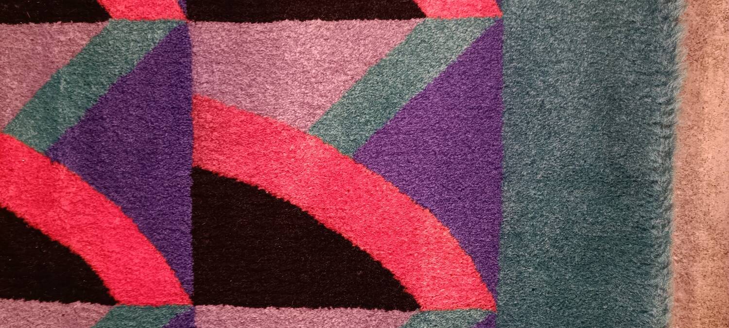 Tapis vintage en laine de style italien Or-Art.