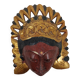 Traditional women's mask - Wood and gold paint