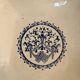 Old Dish Basket Vegetable Dish Earthenware Gien Rouen Renaissance Blue Model