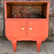 "Corail Bohème" bedside table – vintage relooked, 1940s / 1950s