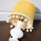 Vintage table lamp, small table lamp, milk glass lamp, decoration