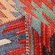 Multicolor Star Pattern Decorative Kilim Rug, 141x275 Cm
