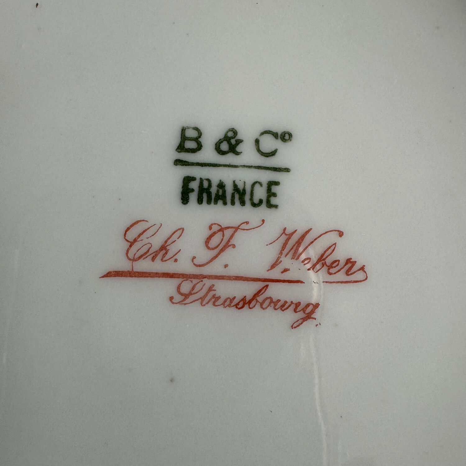 Set of 6 dessert plates | Bernardaud | Garland of roses