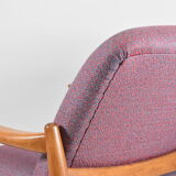 Original armchair GFM-64, 1960s, designer E. Homa, blue orange purple