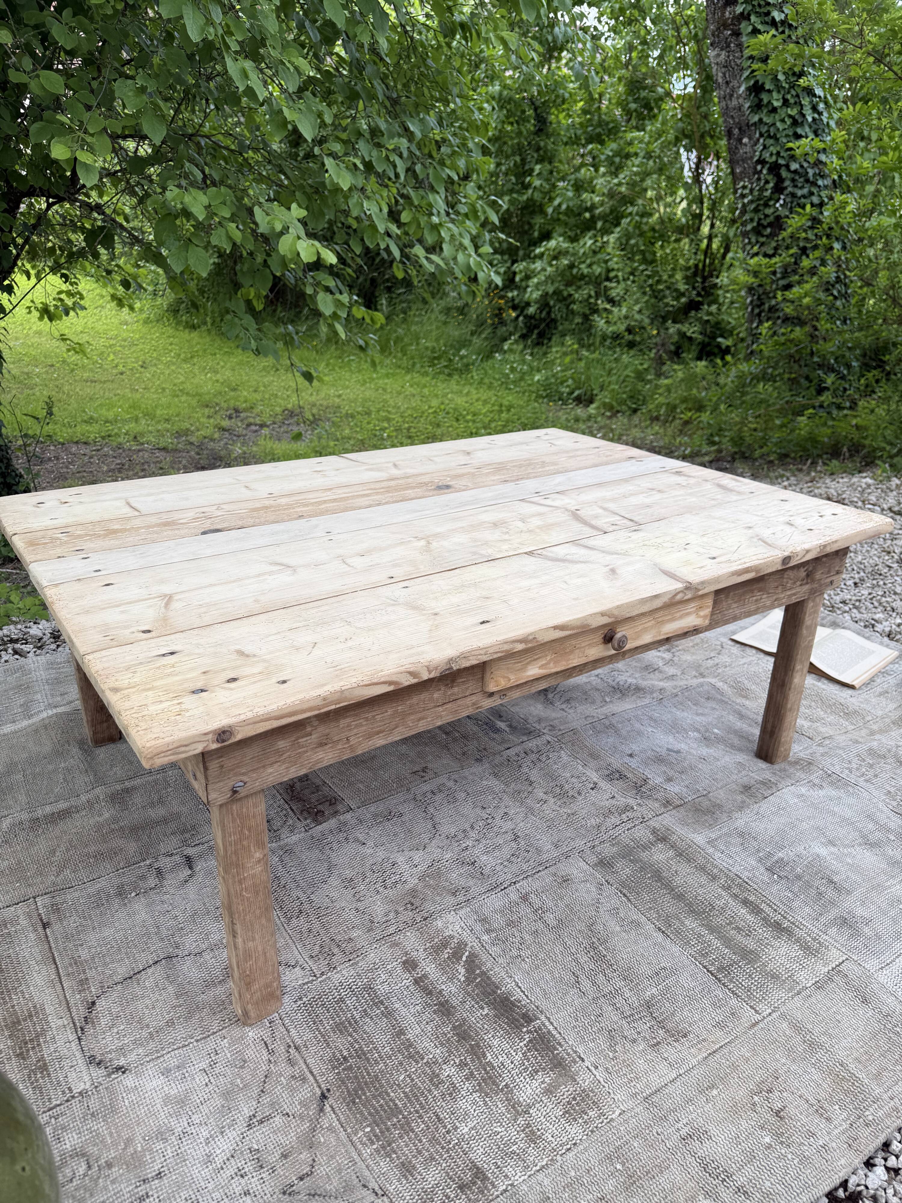 Table basse bois de ferme