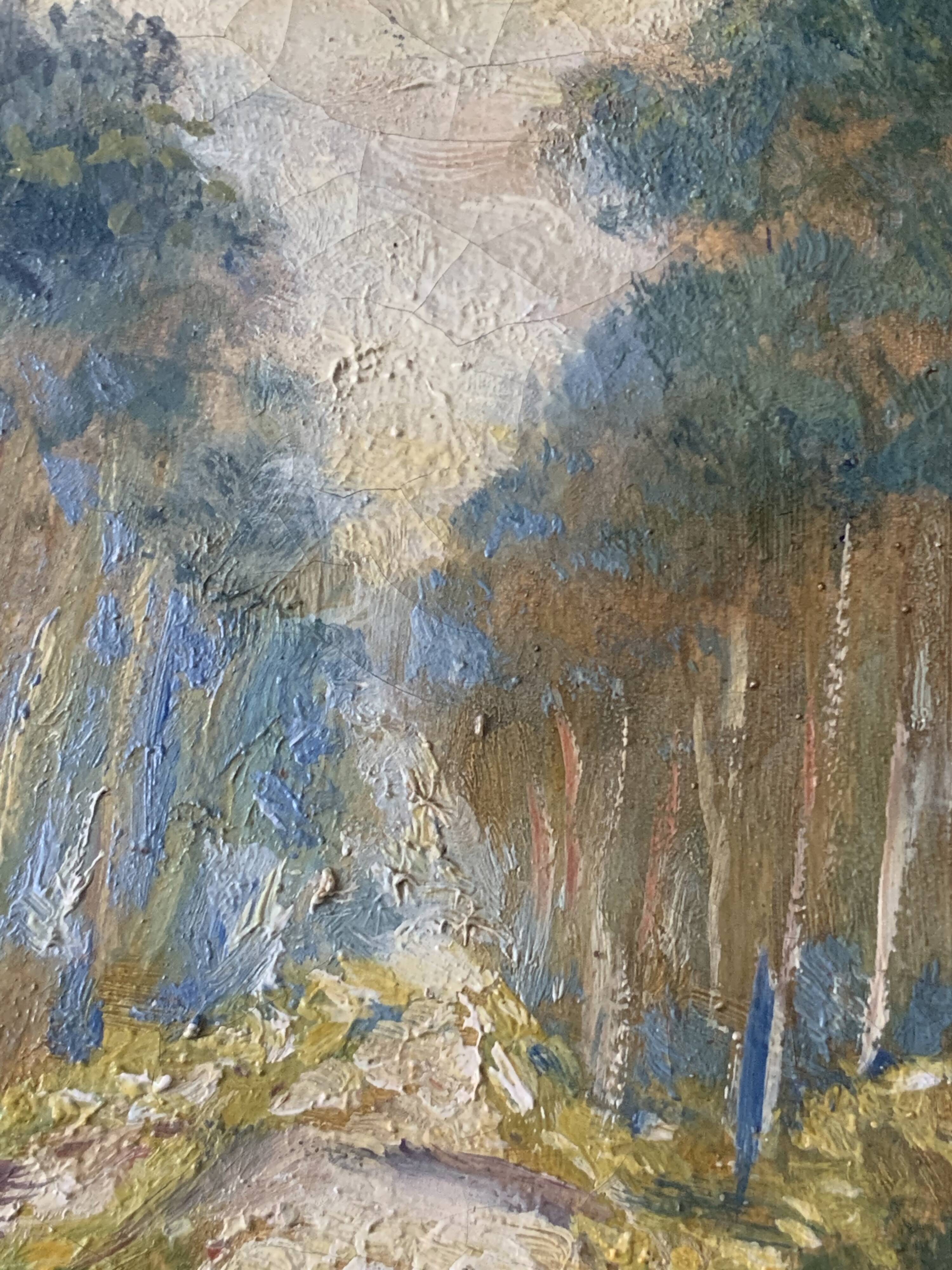 Hossegor and his pines, large triptych. 1946