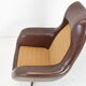 Mid-century Rotating Armchair,Leatherette,1980's.