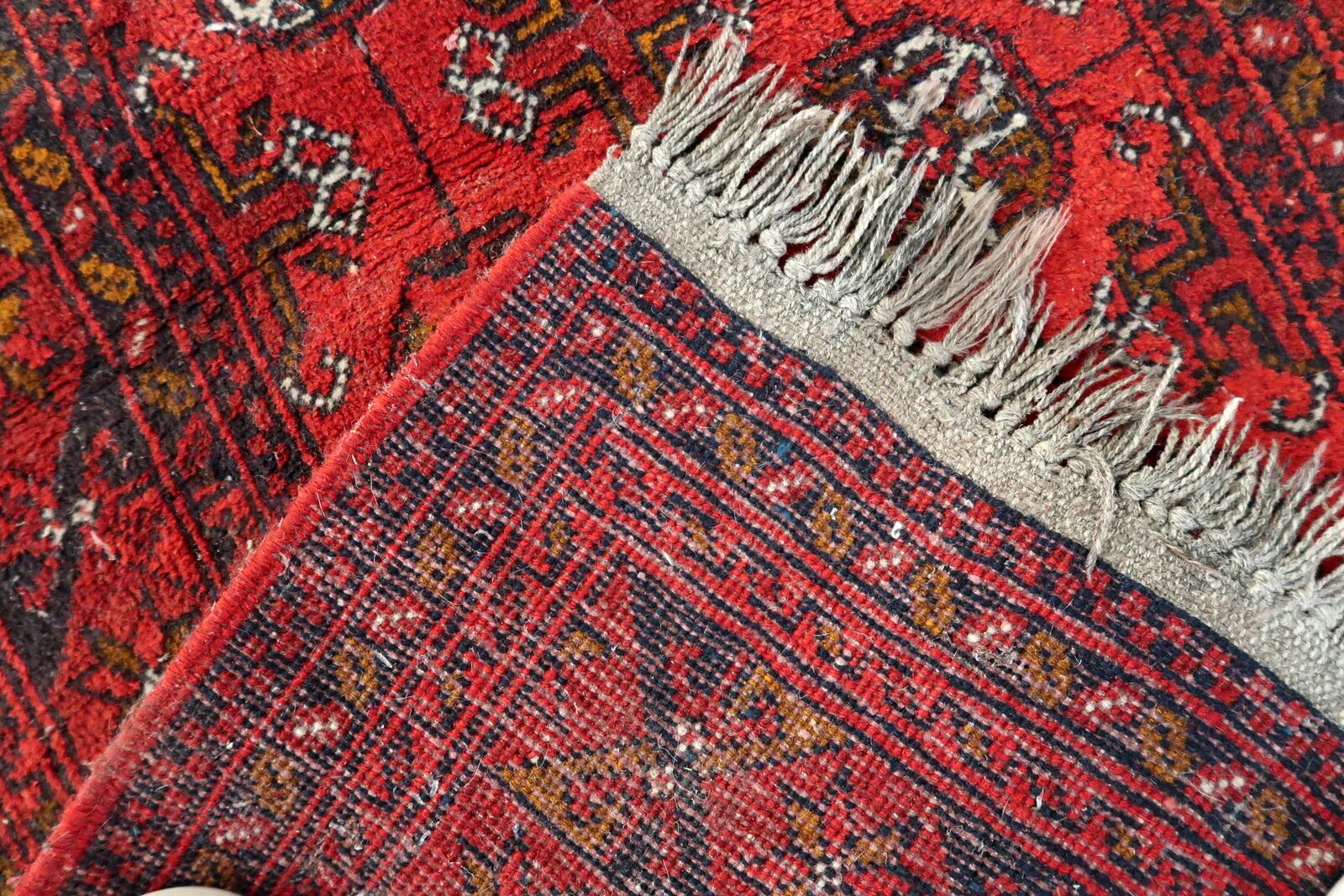 Antique 1920s Afghan Ersari tribal rug 80cm x 126cm - 1C1254