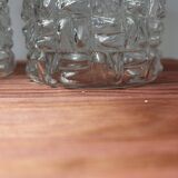 Pair of vintage glass globe wall lights