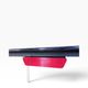 Vintage side table/desk in red formica.