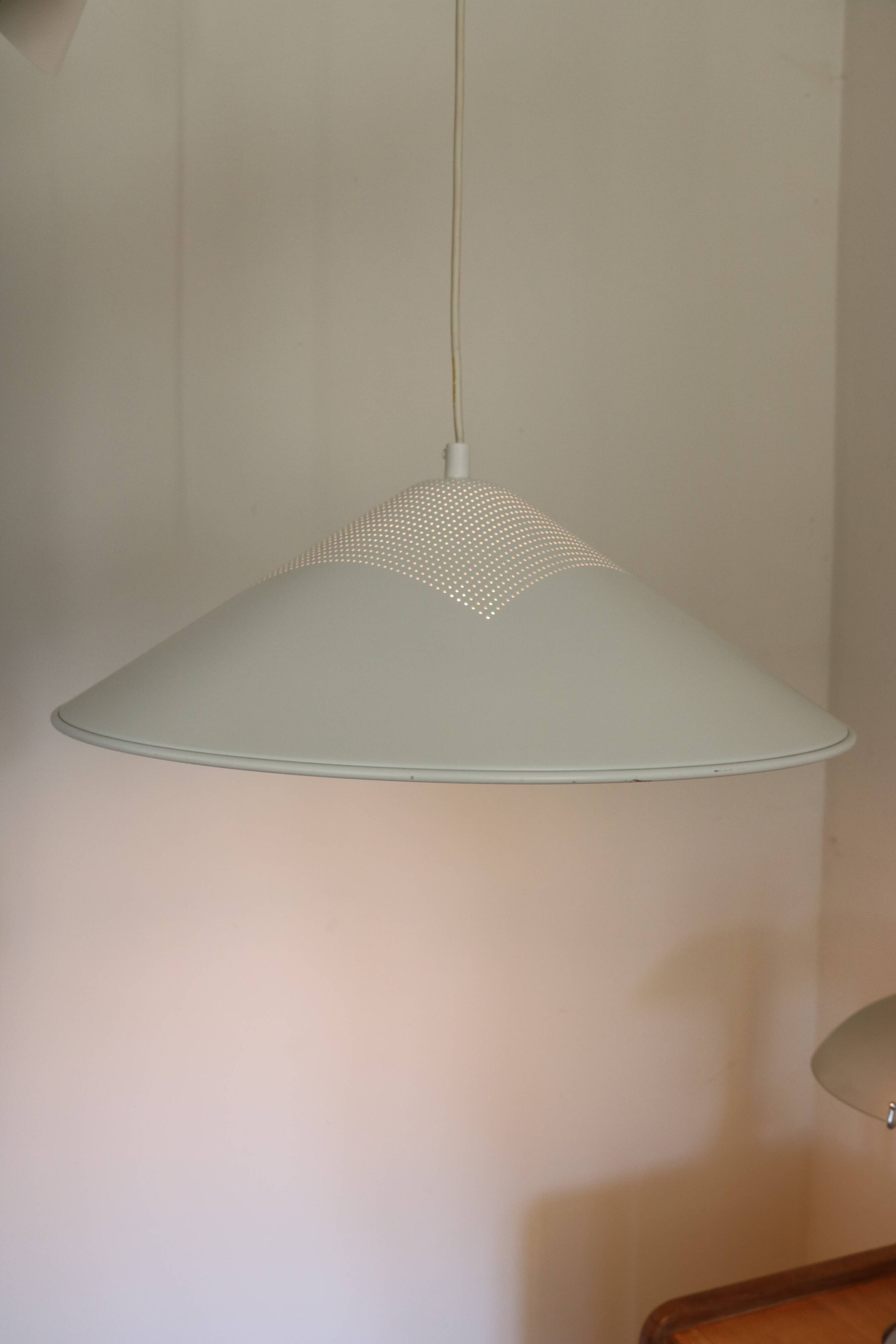 Lampe suspension scandinave Lux Light, métal blanc