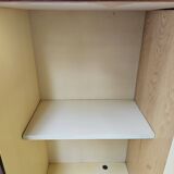 Mid-century 1960s mahogany showcase with glass top