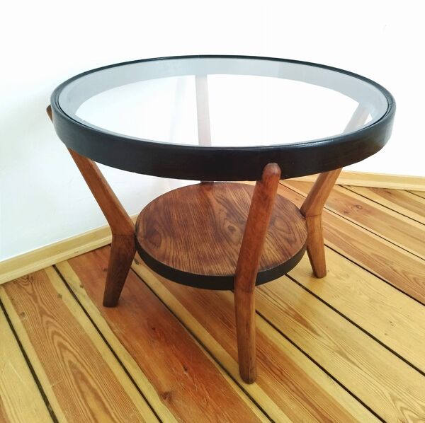 Table basse attribuée à K. Kozelka pour Interier Praha, ex-Tchécoslovaquie, années 1930