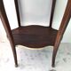 Pedestal table Louis XVI style wood marble brass