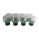 Set of 8 large vintage glasses