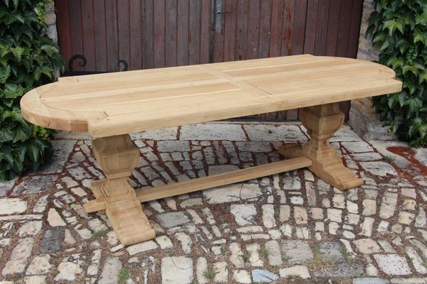 grande table monastère en chêne clair 250 cm de longueur