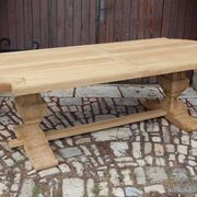 large monastery table in light oak 250 cm in length