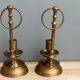 Pair of brass candlesticks