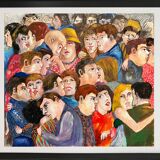 "Le bal, chapeau jaune" par Grand A