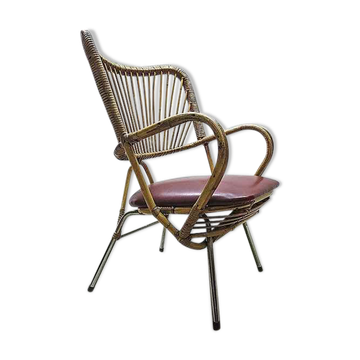Armchair in rattan Rohe