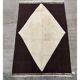 Modern Hand Knotted Turkish Rug in Brown and Ivory, 100% Natural Wool. Custom Options Available