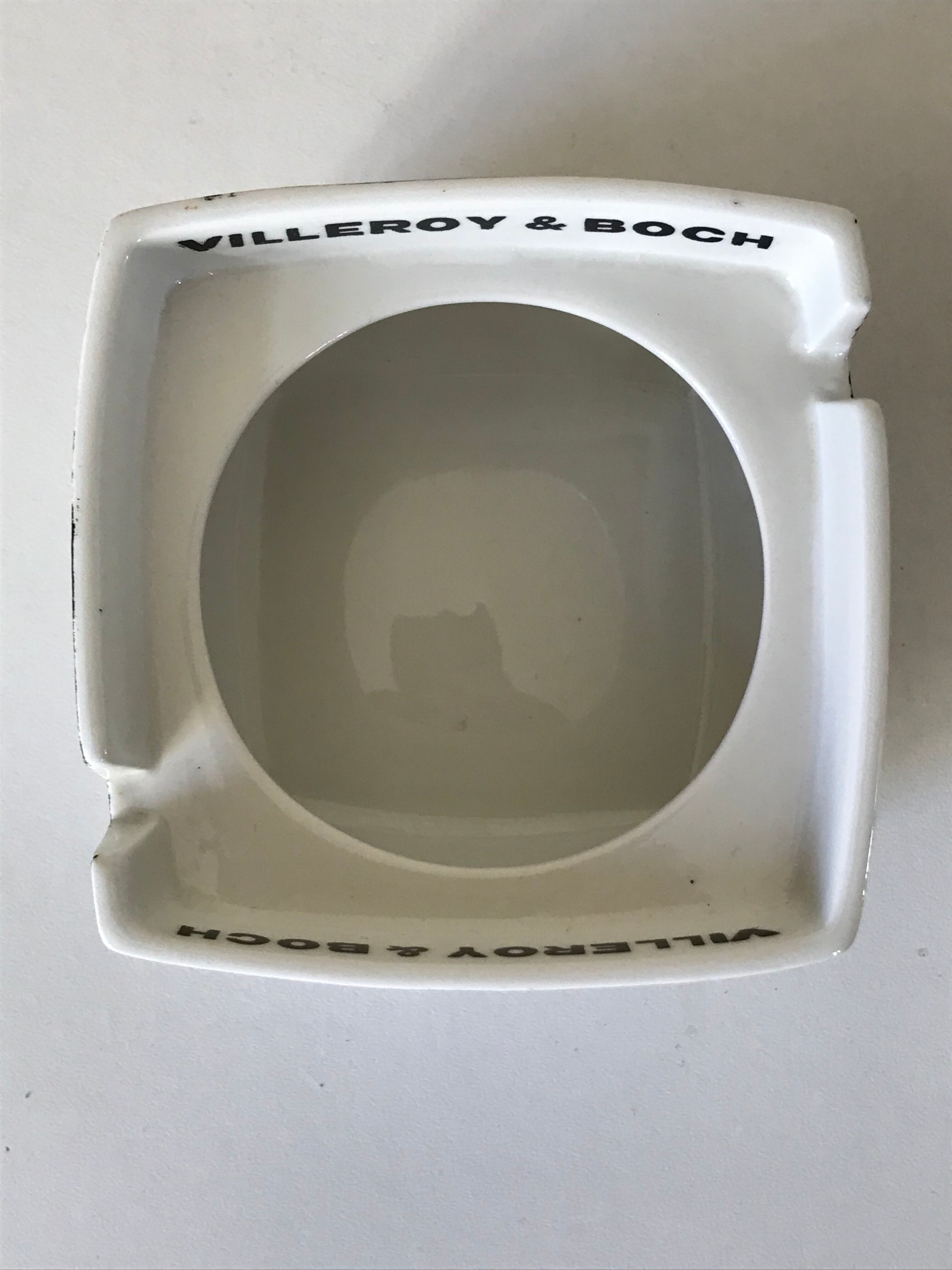 Vintage ceramic ashtray design villeroy and boch 70