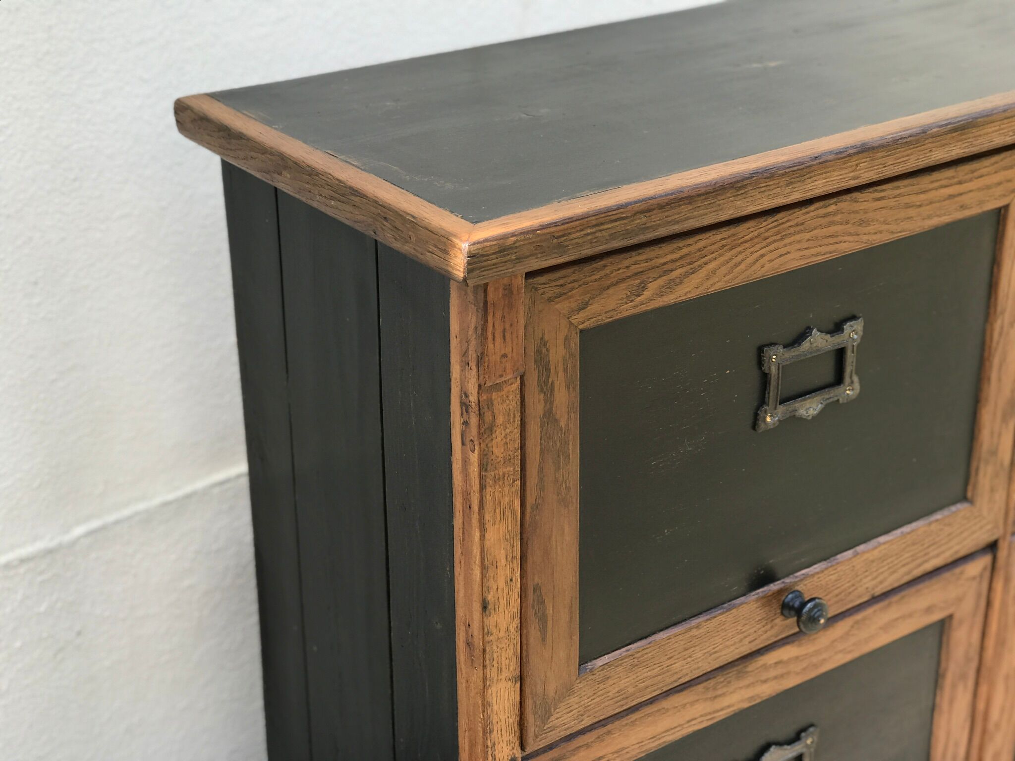 Wooden cladding cabinet