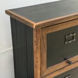 Wooden cladding cabinet