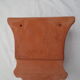 Duet of old flowerpots earthen terracotta