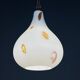 Murano opaline glass pendant lamp from the mid-century by Stilnovo, 1950s.