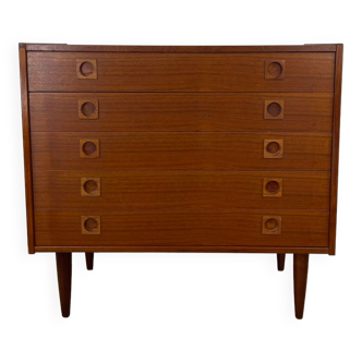 Scandinavian teak chest of drawers