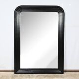 Large Blackened Wooden Mirror, Louis-Philippe style – Mid-19th century
