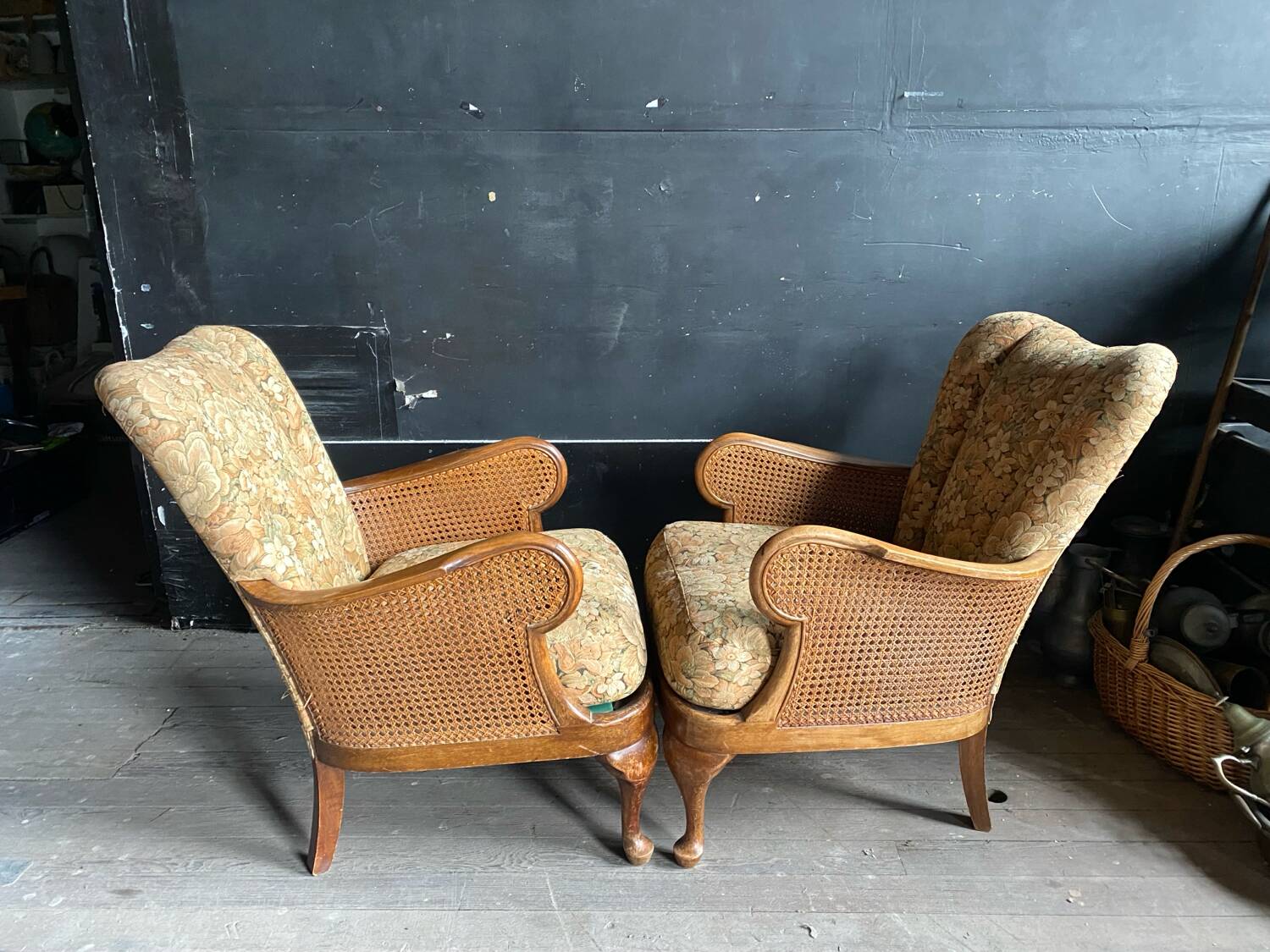 Paire de fauteuils bergère anglais Cannés