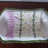 Kitsch earthenware asparagus serving dish