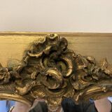 Gilded mirror rockery style louis XV