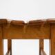 Tabouret industriel brutaliste en bois, Belgique vers 1920