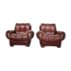 Vintage leather sofas, Italy, 70s, set of 2