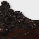 Antique sculpted oak frieze or wall ornament, France ca. 1900