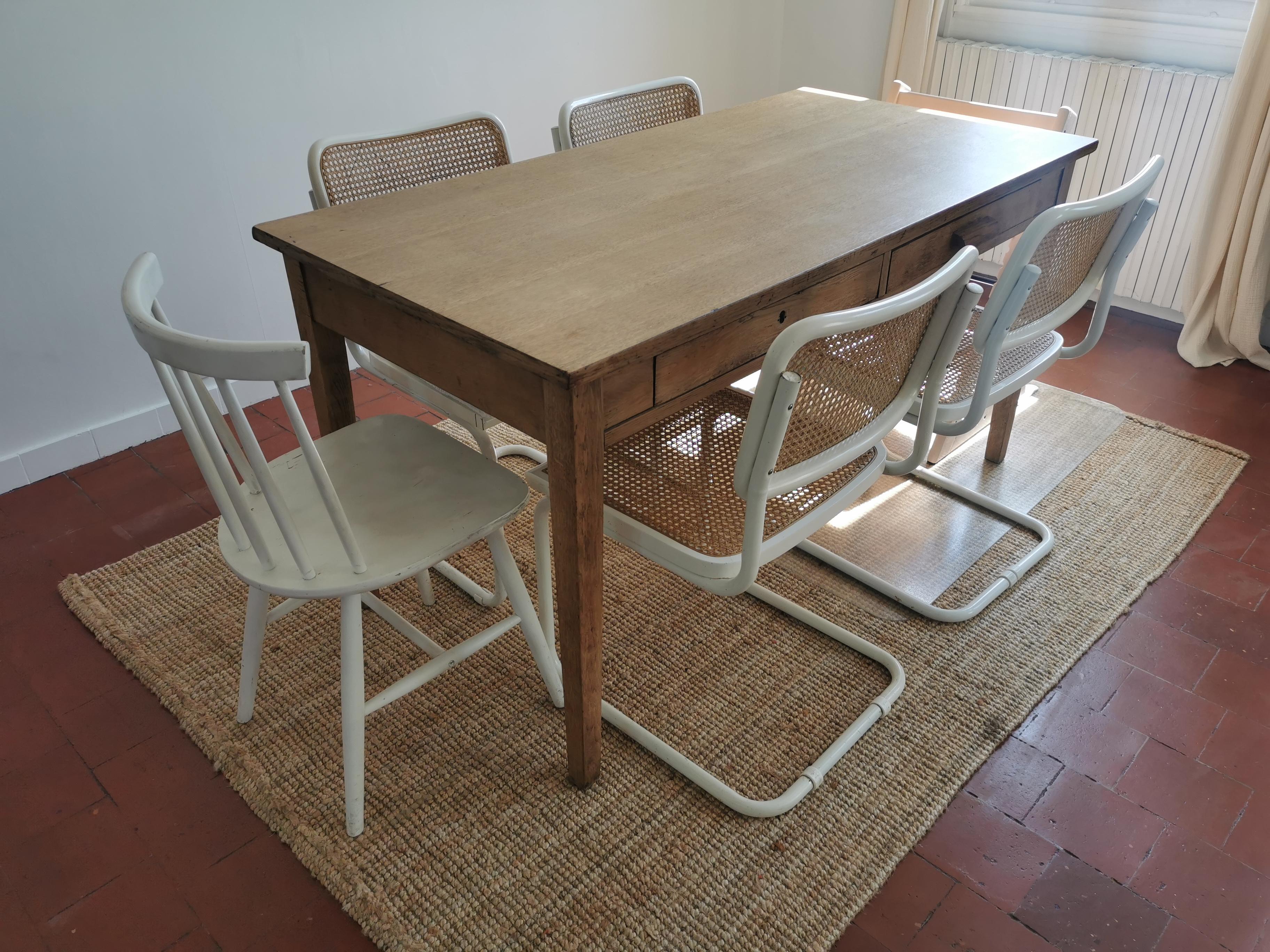 Farm table oak desk 1960