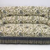 Rare 19th Century Napoleon III Brocade Sofa and Two Armchairs
