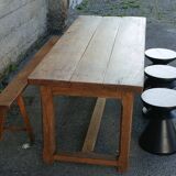 Solid oak farmhouse table