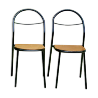 Paire de chaises Mobilor vintage du milieu XX°
