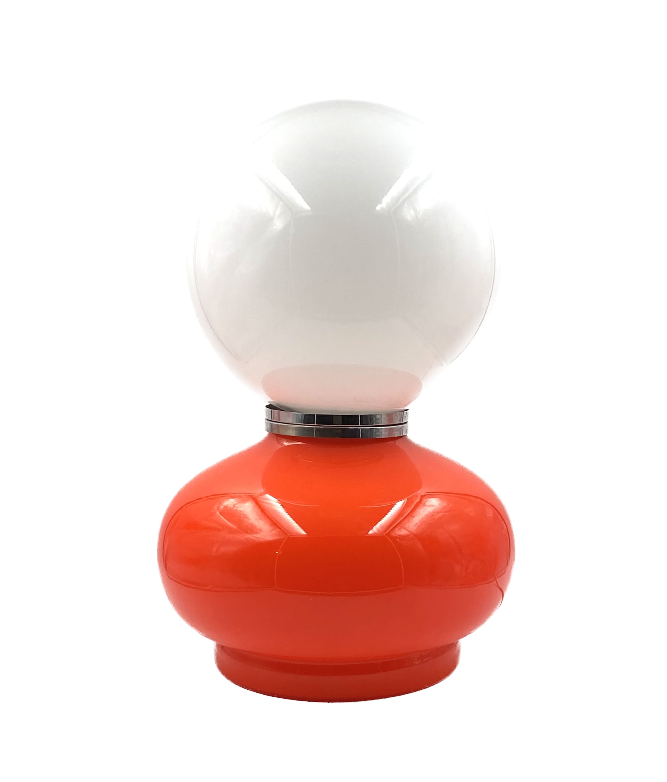 Space age red murano glass table lamp, 1970s
